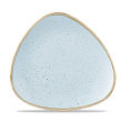 Тарелка мелкая треугольная Churchill Stonecast Duck Egg Blue SDESTR101