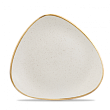 Тарелка мелкая треугольная  Stonecast Barley White SWHSTR91 22,9см, без борта