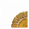 Салфетка ажурная Garcia de Pou золотая d 12 см, металлизированная целлюлоза, 100 шт фото
