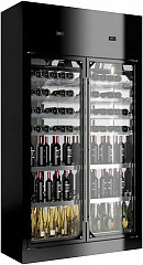 Шкаф винный Enofrigo WINE LIBRARY 2P WALL H220 P60 ЧЕРНЫЙ A1WLW2P226P/421 в Екатеринбурге фото