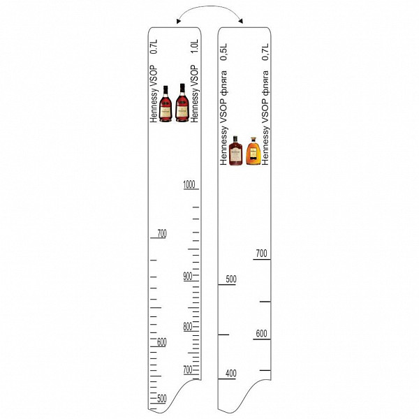 Барная линейка P.L. Proff Cuisine Hennessy VSOP (700мл/1л) / Hennessy VSOP фляга (500мл/700мл) фото