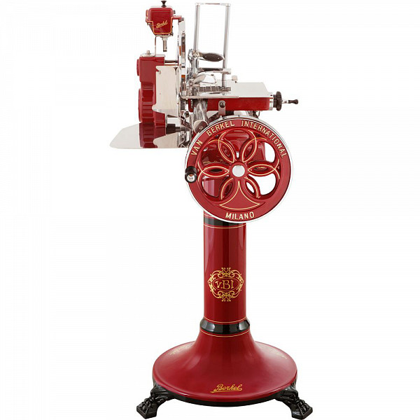 Слайсер Berkel Flywheel (Volano) B114 красный на подставке фото