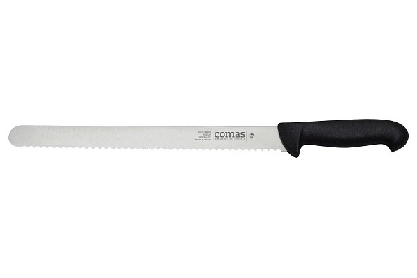 Нож для тонкой нарезки Comas 30 см, L 42,8 см, нерж. сталь / полипропилен, цвет ручки черный, Carbon (10085) фото
