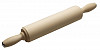 Скалка с вращающимися ручками Luxstahl 300х60 мм, липа фото