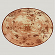 Тарелка овальная плоская RAK Porcelain Peppery 36*27 см, красный цвет