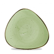 Тарелка мелкая треугольная Churchill Stonecast Sage Green Lotus SSASTR91 22,9см, без борта
