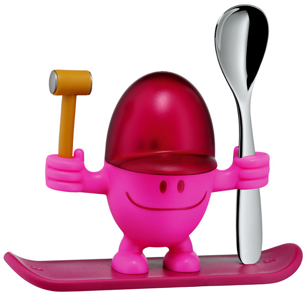 Подставка для яйца с ложкой WMF 06.1668.7400 McEgg розовая фото