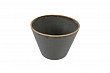 Чаша коническая Porland d 9,5 см h 7 см 200 мл фарфор цвет темно-серый Seasons (368209)