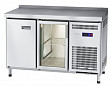Холодильный стол Abat СХС-70-01 неохлаждаемая столешница с бортом (дверь-стекло, дверь)