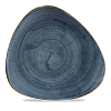 Тарелка мелкая треугольная Churchill Stonecast Blueberry SBBSTR101 фото