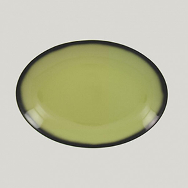 Блюдо овальное RAK Porcelain LEA Light green (зеленый цвет) 32 см фото