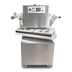 Запайщик лотков Hualian Machinery HVT-450R (нерж.СКИН) (4 лотка,187*137*120), фото 8