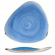 Тарелка мелкая треугольная Churchill Stonecast Cornflower Blue SCFSTR121