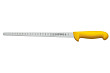 Нож для тонкой нарезки Comas 28 см, L 40 см, нерж. сталь / полипропилен, цвет ручки желтый, Carbon (10126)