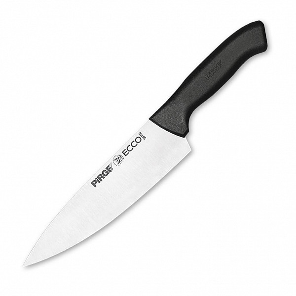 Нож поварской Pirge 19 см, черная ручка фото