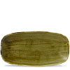 Блюдо прямоугольное без борта Churchill CHEFS Stonecast Plume Olive PLGRXO141 фото