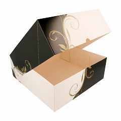 Коробка для торта Garcia de Pou 28*28*10 см, белая, картон 275 г/см2 в Екатеринбурге фото
