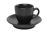 Чашка кофейная Porland 90 мл фарфор цвет черный Seasons (312109) фото