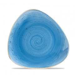 Тарелка мелкая треугольная Churchill Stonecast Cornflower Blue SCFSTR91 22,9см, без борта в Екатеринбурге фото
