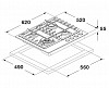 Варочная панель газовая Fulgor Milano FUH 604 G DWK MBK фото