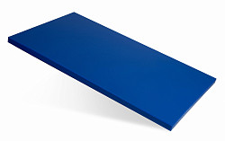 Доска разделочная Luxstahl 350х260х8 синяя пластик в Екатеринбурге, фото 1