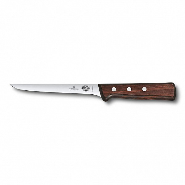Нож обвалочный Victorinox Rosewood 15 см, ручка розовое дерево фото