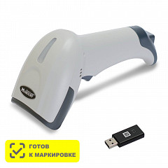 Беспроводной сканер штрих-кода Mertech CL-2310 BLE Dongle P2D USB White в Екатеринбурге, фото