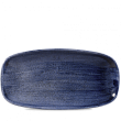 Блюдо прямоугольное без борта Churchill CHEFS Stonecast Patina Cobalt Blue PABLXO111
