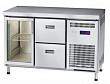 Холодильный стол Abat СХС-70-01 неохлаждаемая столешница без борта (ящики 1/2, дверь-стекло)