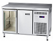 Холодильный стол  СХС-60-01 неохлаждаемая столешница с бортом (дверь, дверь-стекло)