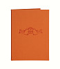 Папка меню Luxstahl 250х320 мм Soft-touch, цвет оранжевый фото