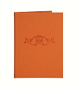 Папка меню  250х320 мм Soft-touch, цвет оранжевый