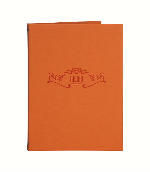 Папка меню Luxstahl 250х320 мм Soft-touch, цвет оранжевый фото