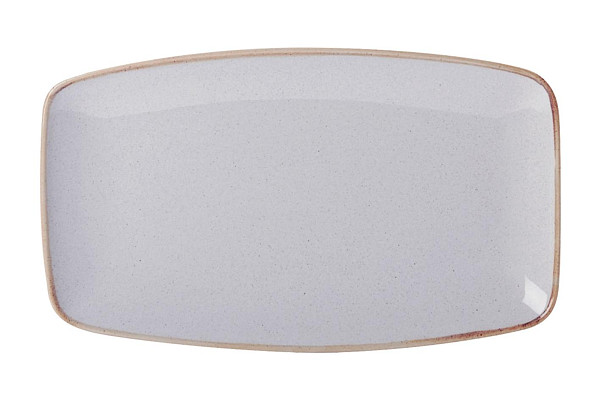Тарелка прямоугольная Porland 31*18 см фарфор цвет серый Seasons (118331) фото