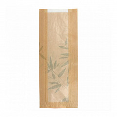 Пакет для хлеба с окном Garcia de Pou Feel Green 14+4*35 см, крафт-бумага 36 г/см2, 500 шт/уп в Екатеринбурге, фото