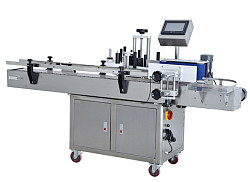 Автоматический этикетировщик для круглой тары Hualian Machinery HLMT-200D в Екатеринбурге, фото