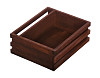 Ящик для сервировки деревянный Luxstahl 200х160 мм с отделением для салфеток фото