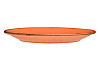 Тарелка безбортовая Porland 24 см фарфор цвет оранжевый Seasons (187624) фото