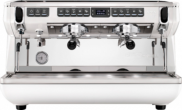 Рожковая кофемашина Nuova Simonelli Appia Life XT 2Gr 220V белая +высокие группы+паровоздушный кран+экономайзер (176488) фото