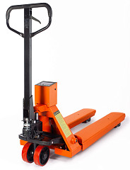 Тележка гидравлическая с весами неповоротный дисплей Tor 2000 кг 1150 мм CBY-CW2 полиуретановые колеса (118207), фото 1