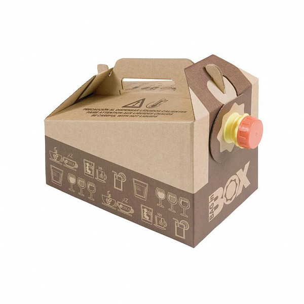 Кейтеринговая коробка для напитков Garcia de Pou одноразовая 5 л, картон фото