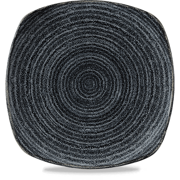 Тарелка мелкая квадратная без борта Churchill 21,5см, Charcoal Black, Studio Prints SPCBSP91 фото