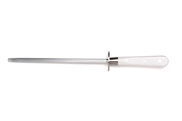 Мусат Comas L 32,5 см, нерж. сталь / АБС-пластик, цвет ручки белый, Marble (8119) фото