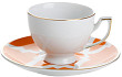 Чайная пара  (чашка с ручкой, блюдце)  MOROCCO DS.3 170 мл оранжевый (228218)