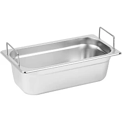 Гастроемкость с ручками Prohotel сталь нерж. 3,4л ,H=10,L=32,5,B=17,6см металлич. (1/3X10CM-WITH-HANDLE) в&nbsp;Екатеринбурге фото