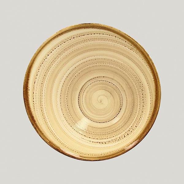 Ассиметричная тарелка RAK Porcelain Twirl Beach 650 мл, 22*9 см фото