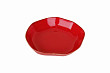 Тарелка глубокая с волнистым краем  21 см фарфор цвет красный Seasons (176421)