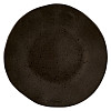 Тарелка мелкая безбортовая Style Point Stone Black 28,5 см, цвет черный, Q Authentic (QU53334) фото