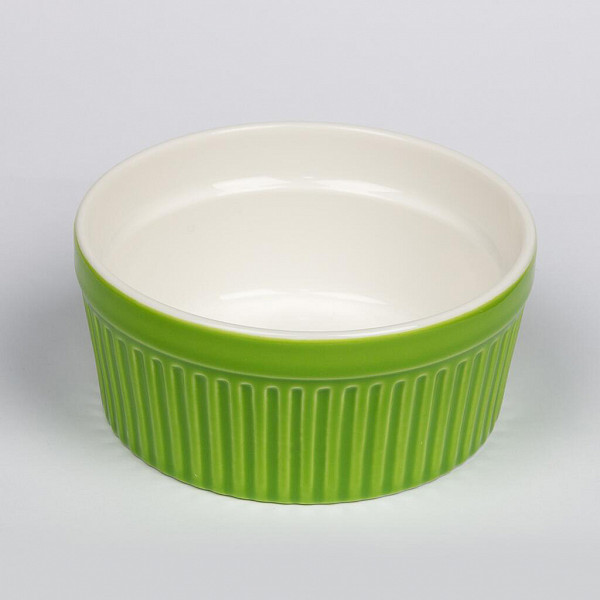Чашка для подачи P.L. Proff Cuisine Крем-Карамель Рамекин 400 мл 12 см зеленая фото