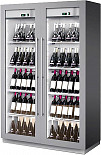 Двухзонный винный шкаф  MIAMI B/R RF 12+12 DR ЧЕРНЫЙ СТАТ. A1MIAMIBRDRP/720